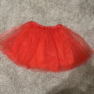 Red Tulle Skirt